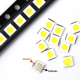 GuuYebe 100pcs 3V High Power LED Backlight 3030 lamp Beads for Tv 1.8W 97-100LM LCD TV Lamp Beads 3V SMD Cool White Application