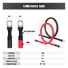 TUELETFU 2FT 4 AWG Battery Cable 4 Gauge Battery Cables