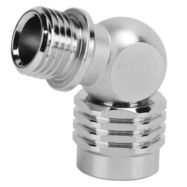 EVTSCAN Universal Scuba Diving 2nd Stage Swivel Adaptor, Brass Chrome Plated, for Standard 2nd Stage Regulators and Low Pressure Hose, for Cave, Wreck Diving