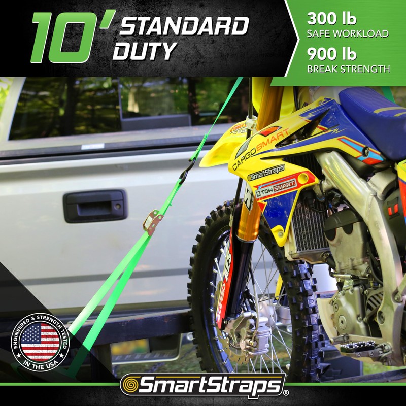 SmartStraps 10-Foot Cambuckle (4pk) 900 lbs Break Strength, 300 lbs