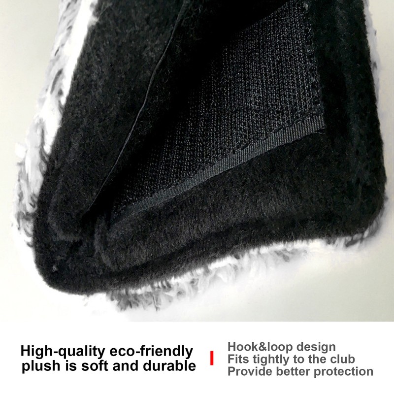 L shaped Golf Putter Head Cover Soft Plush Durable Club