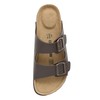 CUSHIONAIRE Men's Lane Cork footbed Sandal with Adjustable Buckle Straps
