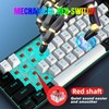 Snpurdiri 60% Wired Mechanical Gaming Keyboard, Ice Blue LED Backlit