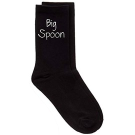 60 Second Makeover Limited Big Spoon Black Calf Socks Valentines Day Husband Boyfriend Birthday Christmas Novelty Present