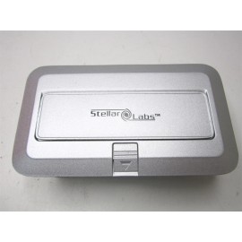 Stellar Labs (555-27515) Silver 4 Male XLR Pop-Up Stage Connector Steel Box