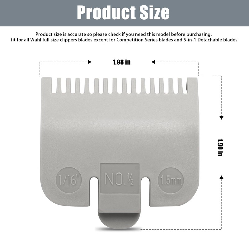 Guard Replacement for Wahl Clipper Guards Set Hair Clipper and