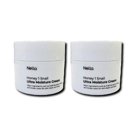 Nella Fantasia Snail Moisture Cream 100ml 2pcs Large moisture nutrition elasticity wrinkle improvement care / 넬라판타지아 달팽이 수분 크림 100ml 2개 대용량 수분 영양 탄력 주름 개선 케어