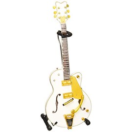 Axe Heaven BS-091 Brian Setzer White Hollow Body Mini Guitar