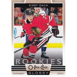 2019-20 Upper Deck O-Pee-Chee Glossy #R12 Kirby Dach Rookie Card RC Gold Parallel Hockey Card Chicago