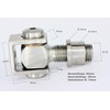 UHRIG Gate Hinge Stainless Steel M20 V2A Steel Hinge, Adjustable