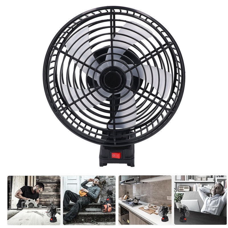 8in Electric Fan 5 Blade Portable Lithium Battery Powered Fan