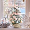 WBHome 1.8 Feet Pre-lit & Pre-Decorated Tabletop Christmas Tree, Rose