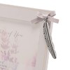 Grey Memorial Wooden Photo Frame with Feather Attachment 6x4 -