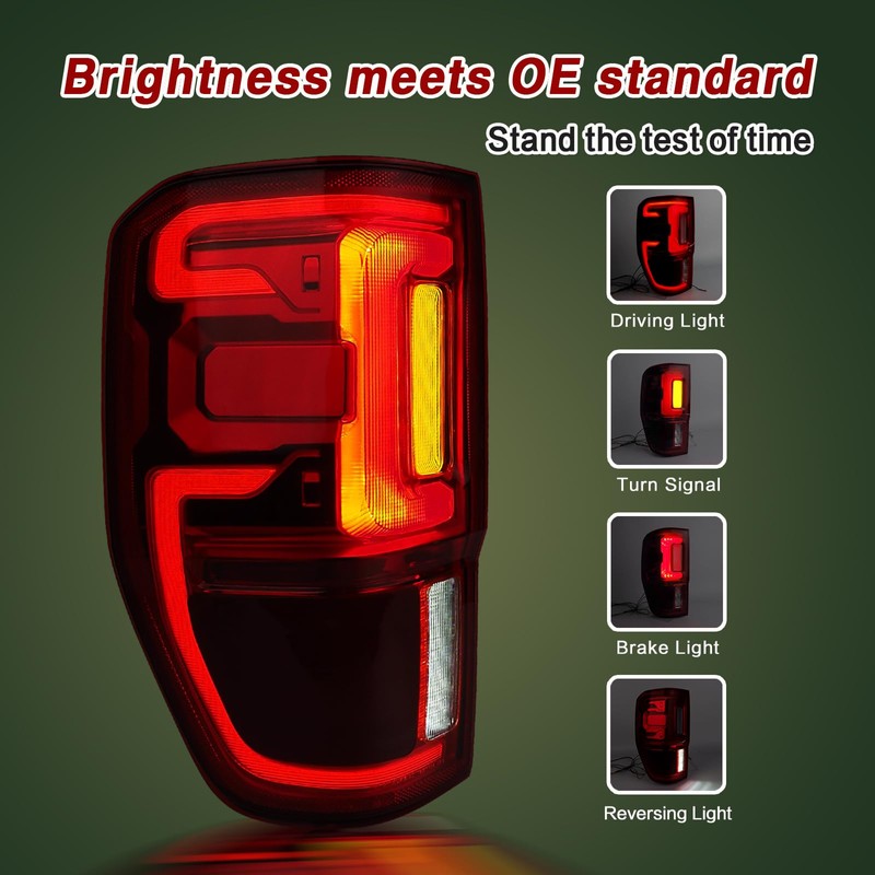 LED Tail Lights wiht Blind Spot Compatible with 2019 2020