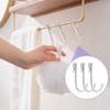 30 PCS S-Shaped Stainless Steel Hanger Clip-on Hook, Silver Wire