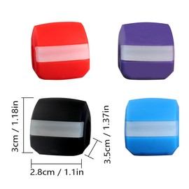 Quesuc Pack of 4 Jaw Trainer Ball, Jaw Line Chew Trainer, Double Chin Trainer Ball, Jaw Line Defining, Jaw Trainer Fitness Ball, Neck Face Tightening, Jaw Chew Ball (Four Colours)