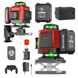 Weiddw laser level Self Leveling 16 Lines 4×360° for Picture Hanging and Construction, High-capacity Lithium Battery