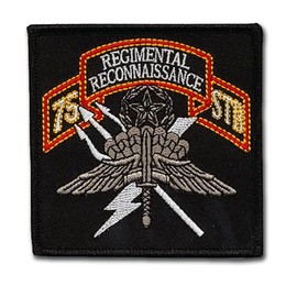 75th Infantry Regimental Reconnaissance Company Patch - Wax Backing - 3" X 3" - RLTW! - Airborne Ranger - SUA Sponte - RLTW - US Army Ranger - OEF - OIF