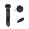 sourcing map M3 x 20mm Wood Screws Phillips Flat Head