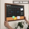 4 THOUGHT Chalkboard Calendar Corkboard Combo, 18" x 24" Bulletin