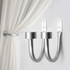 2PCS Curtain Holdbacks, Wall Mounted Curtain Holders, Curtain Hooks for