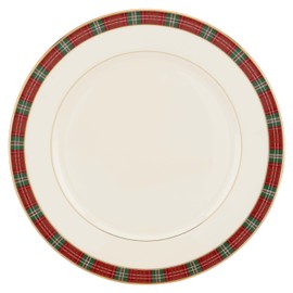 Lenox Winter Greetings Plaid Dinner Plate