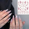 NICENEEDED Nagelsticker Mit 5D Prägung Und n Florale Maniküre Aufkleber