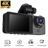 Unbranded 4K Dual Lens Car DVR Camera Dash Cam Front/Rear/Ins