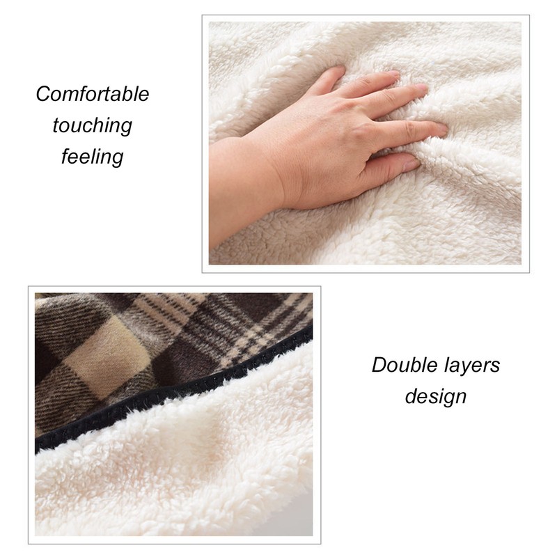 Elderly Wheelchair Care Shawl Thickened Lint Keep Warm Shoulder Blanket
