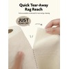 Fantasticlean Microfiber Cloths in a Roll, Reusable Washable Tear Away