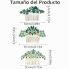 Set de 3 peinetas para cabello de mujer con cristales
