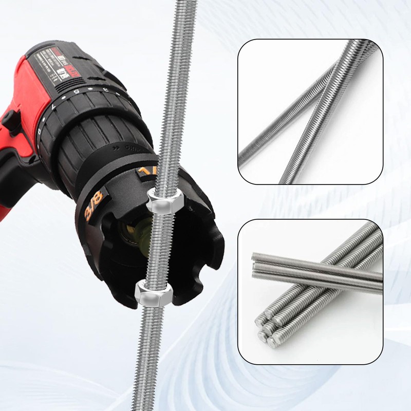 Nut Zipper Drill Attachment for Fast Nut and Bolt Removal,