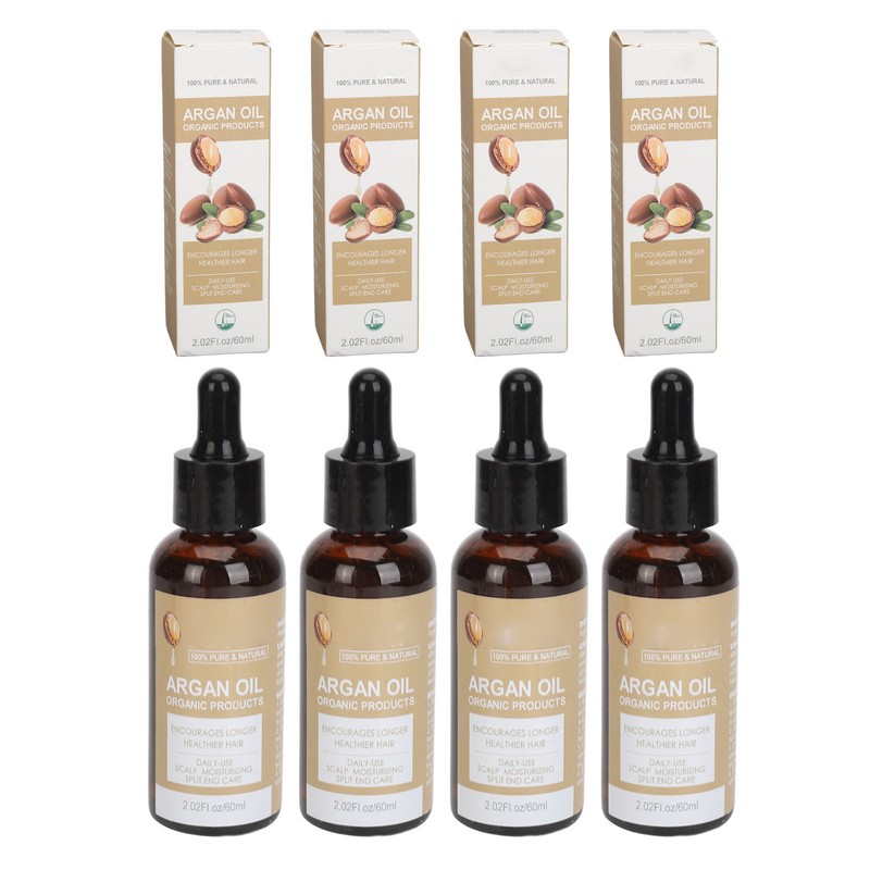 4pcs Argan Oil Hair Growth Serum Boost Thin Hair Increase