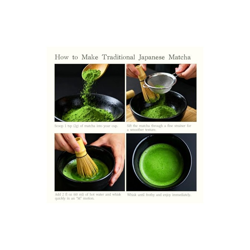 Organic Japanese Ceremonial Grade Matcha Powder - 3oz Tin