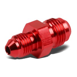 Auto Dynasty 4AN Male to 6-AN Flare Reducer Adapter Union Fitting Gas/Oil Hose/Line (Red)