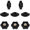 8 PCS Handle Wing Nuts,Clamping Star Knobs,Thumb Screws Nuts (M10*38mm)