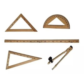 Didakta Paq. De 6 Juegos Geométricos De Maestro, Madera 5 Pzs. C/u