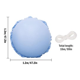 Kellegour Winter Pool Cushion,Pool Air Cushion,Pool Cushion,Swimming Pool Air Pillow,Pool Air Cushions Winter Accessories for Swimming Pools,Fountains,Small Pools,4x4ft