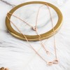 Philip Jones Rose Gold Plated Infinity Pendant Necklace Created with