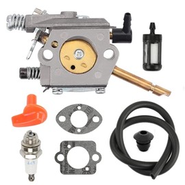 Carburetor Kit Replacement for Stihl FS48 FS52 FS56 FS62 FS66 FS81 FS86 FS88 FR106 FS106 Carb with Sparks Plug Fuel Filter Replacement for Walbro WT-45 WT-45A WT-45-1 615479 41261200610