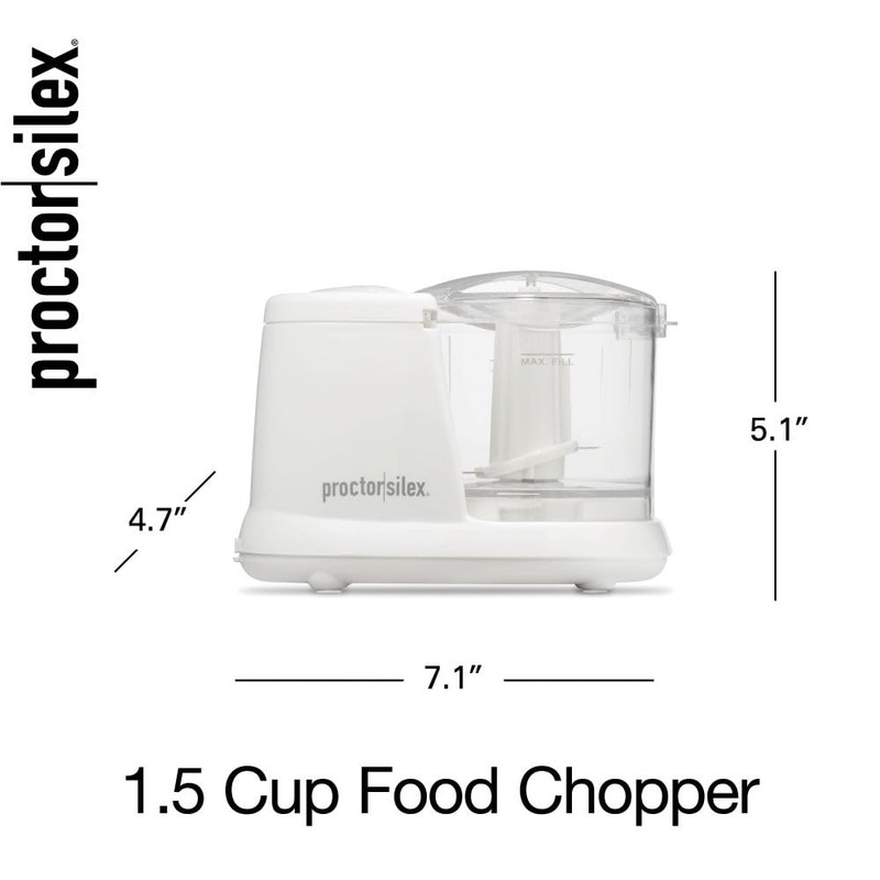 Proctor Silex Durable Electric Vegetable Chopper & Mini Food Processor