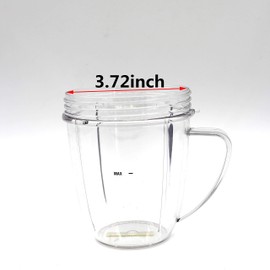 Joyparts Replacement Parts Cups，Compatible with Nutribullet Blender 600W & 900W (32oz)