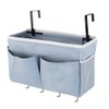 Retyion Bedside Storage Bag with 4 Hooks Multi-Function Hanging Organizer