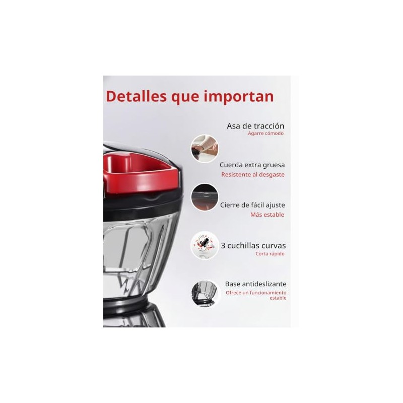 Picador manual de 400 ml – Picador de verduras de