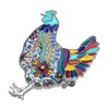 NEWEI - Broche de gallina de aleación esmaltada, joyería de
