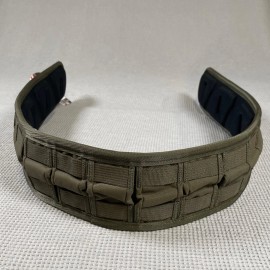 Tactical Assault Gear TAG Padded War Battle Belt Tactical Duty Rigger MOLLE Ranger Green X-Large XL