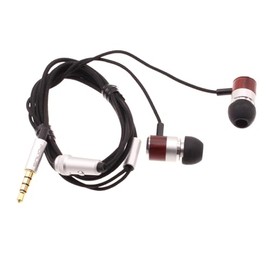 Wired Earphones Hi-Fi Sound Headphones Handsfree Mic Compatible with Boost Mobile Celero 5G (2021,2024)/Celero 5G SC, Headset Wooden Earbuds in-Ear Earpieces Microphone