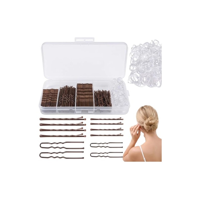 ZAKASEA - Kit de 300 Accesorios para Cabello: 100 Pasadores