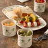 Belleek Shamrock Tapas Set - Fine Parian China Appetizer Serving