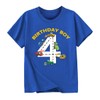 Goengmo Construction Truck 4th Birthday Boy Shirt 4 Years Old